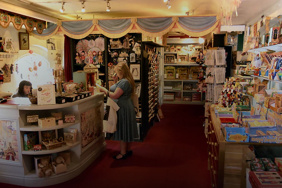 A large colourful toy store