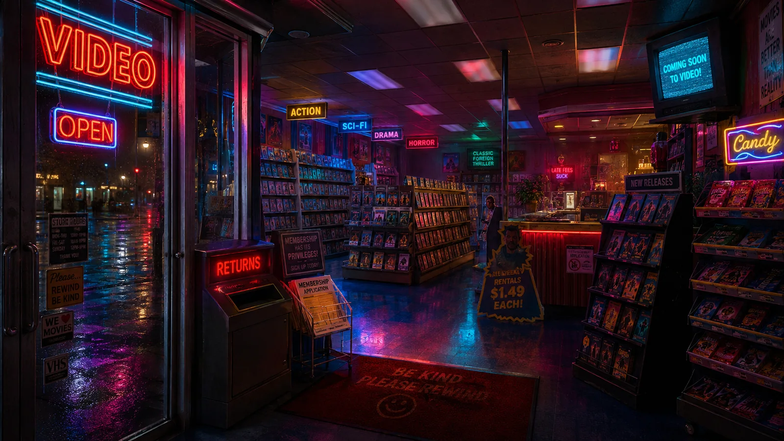 Reconstructed memory from The Last Light Inside the Video Store