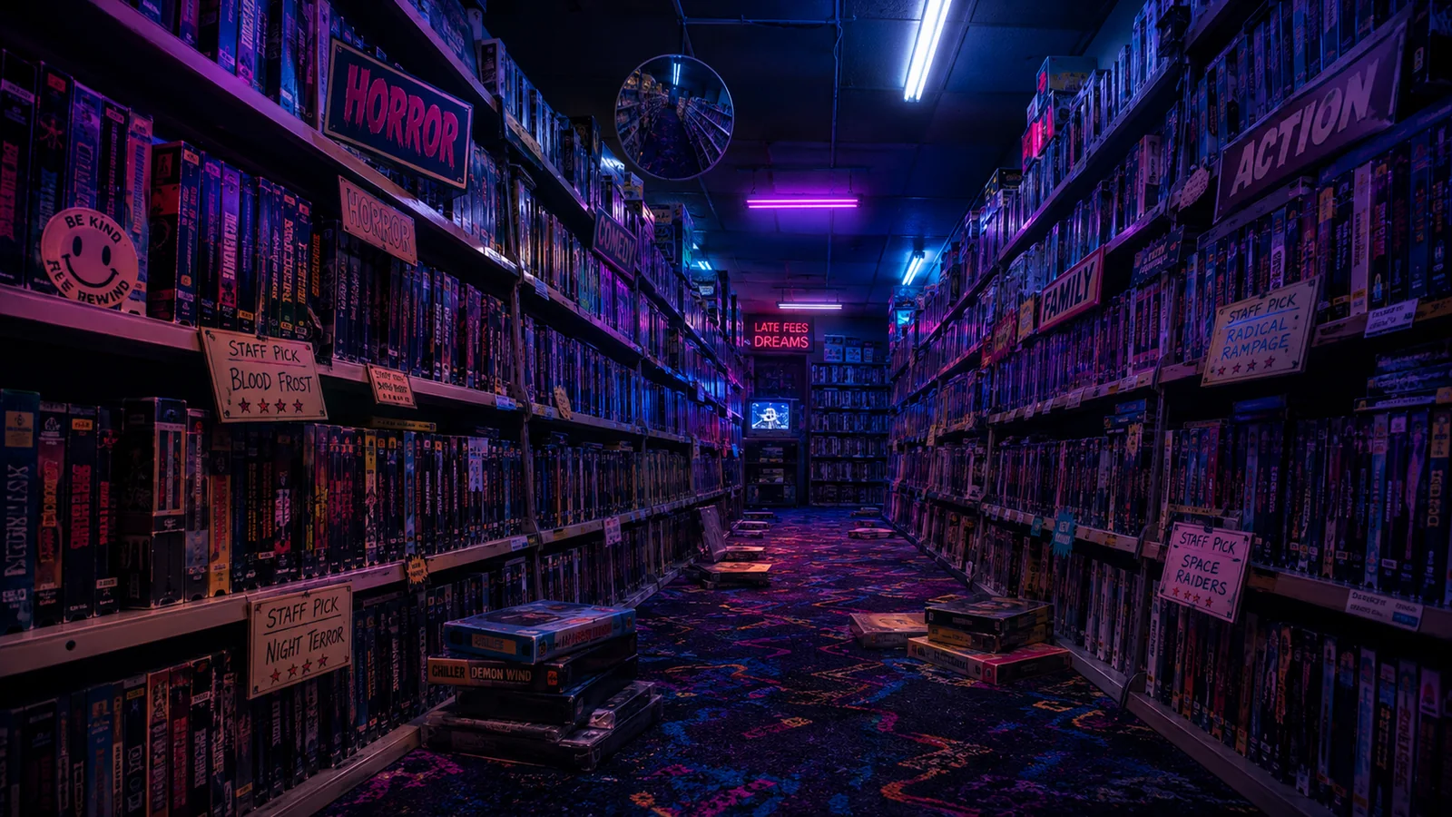 Atmospheric reconstruction for The Last Light Inside the Video Store