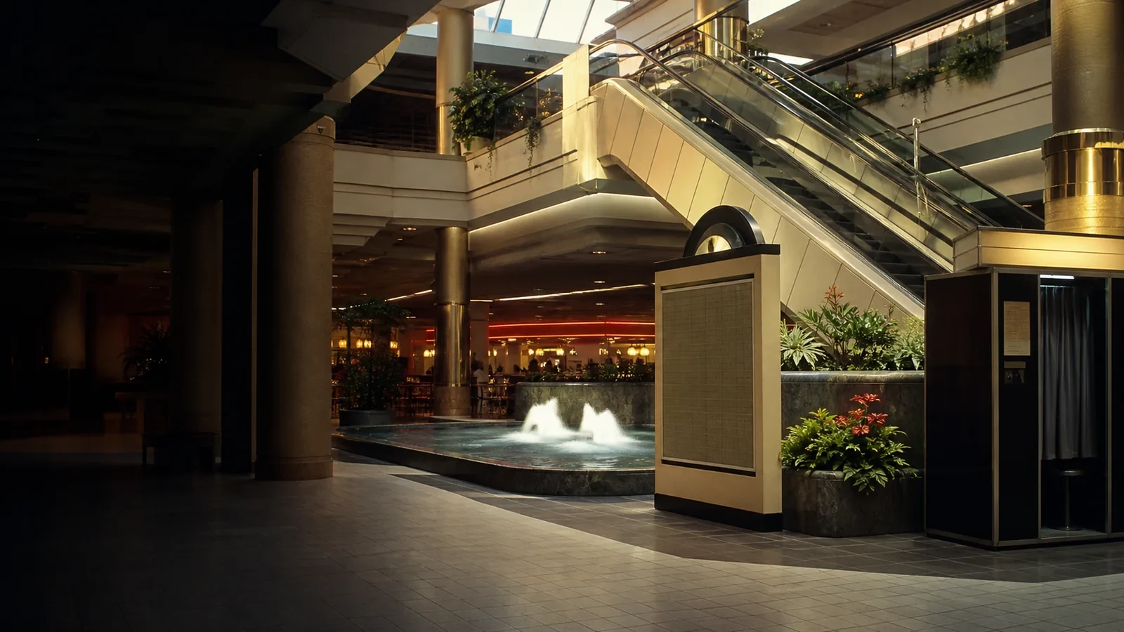 Atmospheric reconstruction for When the Shopping Mall Felt Like the Future